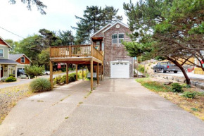 Beach house with a park